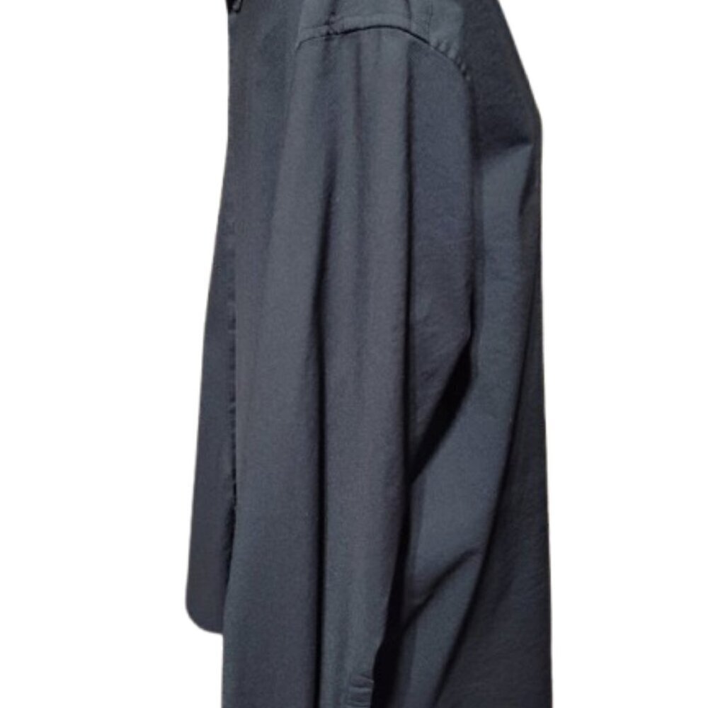 Calvin Klein Black Long Sleeve Dress Shirt Oeko Tex Extra Large Slim Fit - Picture 5 of 12